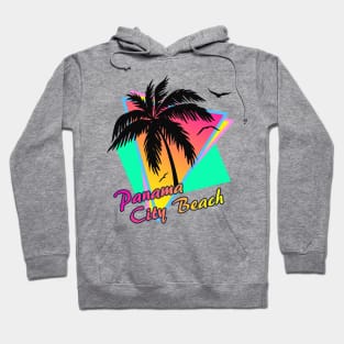 Panama City Beach Cool 80s Sunset Hoodie